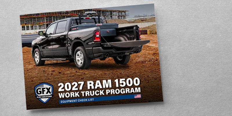 Image of the 2027 Ram 1500 Work Truck Sales Code Guide