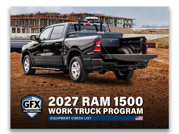2027 Ram 1500 Work Truck Sales Code Guide - USA