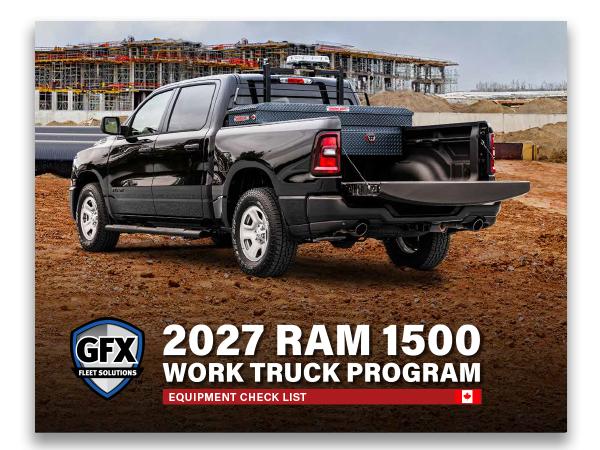 2027 Ram 1500 Work Truck Sales Code Guide - Canada